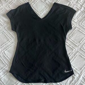 Nike Dri-Fit Women’s Breathe Cool Round Neck Short Sleeve Shirt Black Sz XS